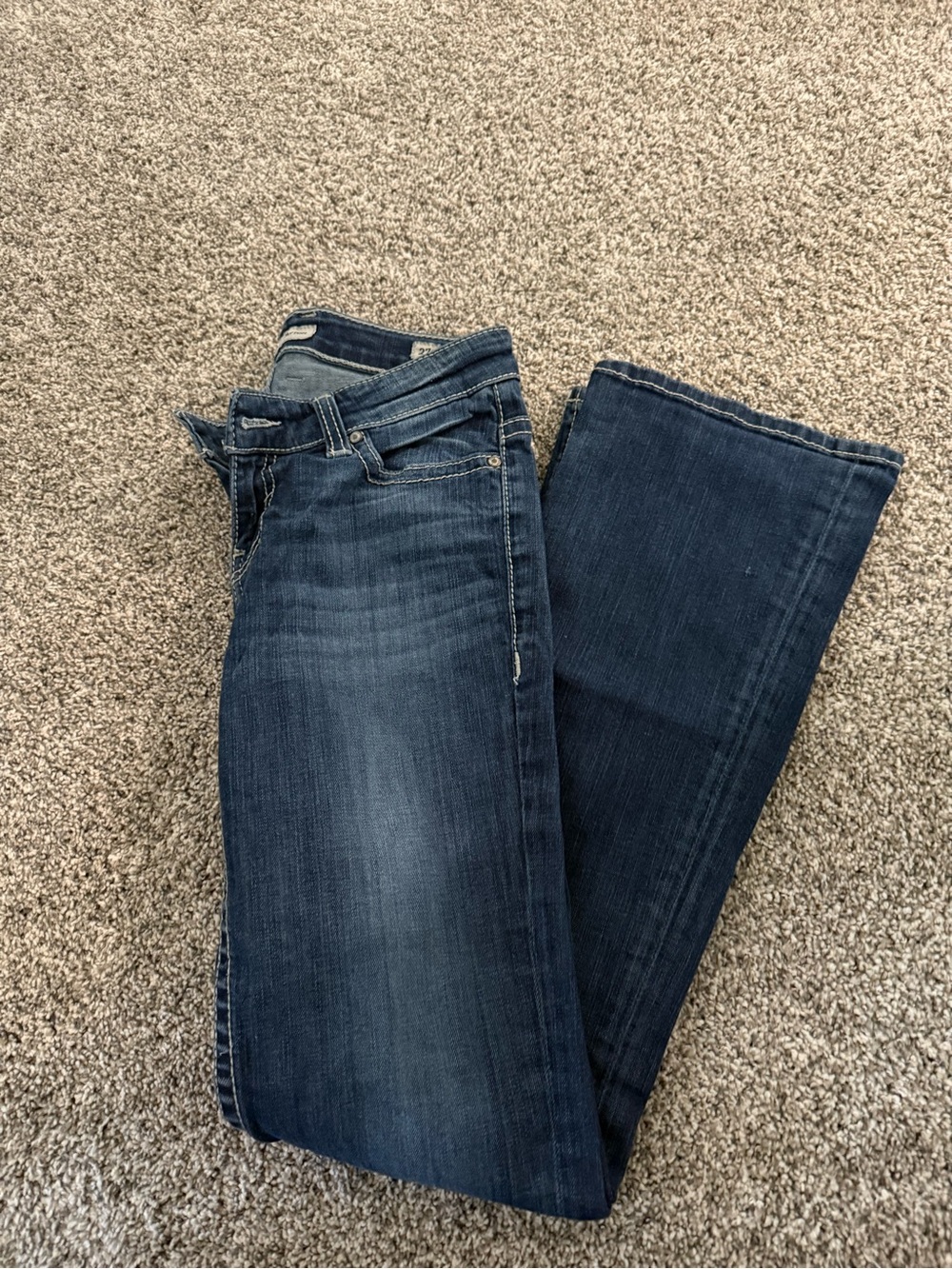 BKE Women’s Dark Blue Flare Jeans